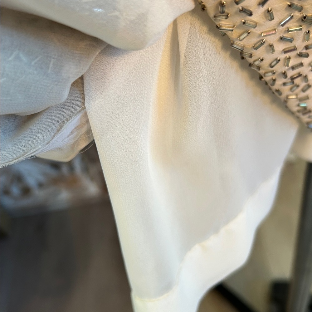 Vintage Amen Wardy silk beaded pearl dress - Picture 10 of 13